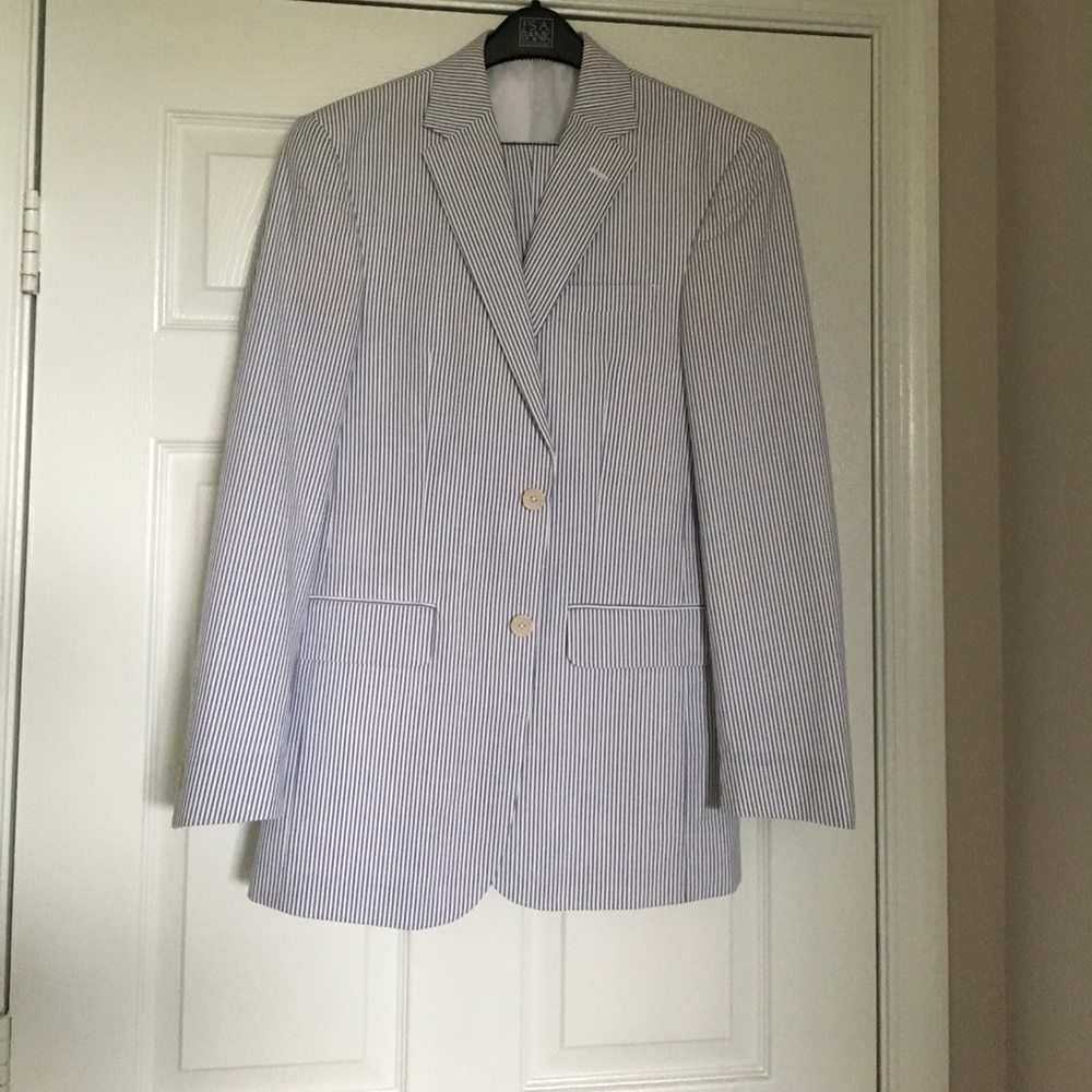 Mens Seesucker Suit